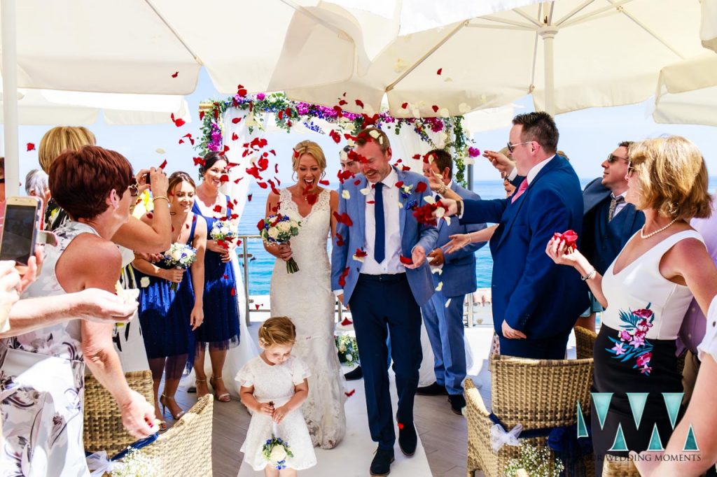 Wedding in Nerja bride and groom