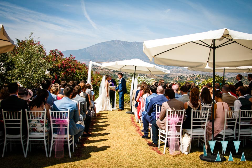 Wedding ceremony at the Hacienda San Jose Mijas