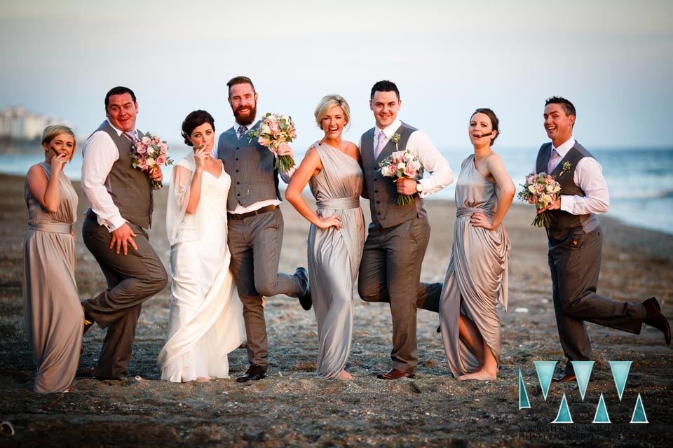 Marinas De Nerja wedding beach formal photos