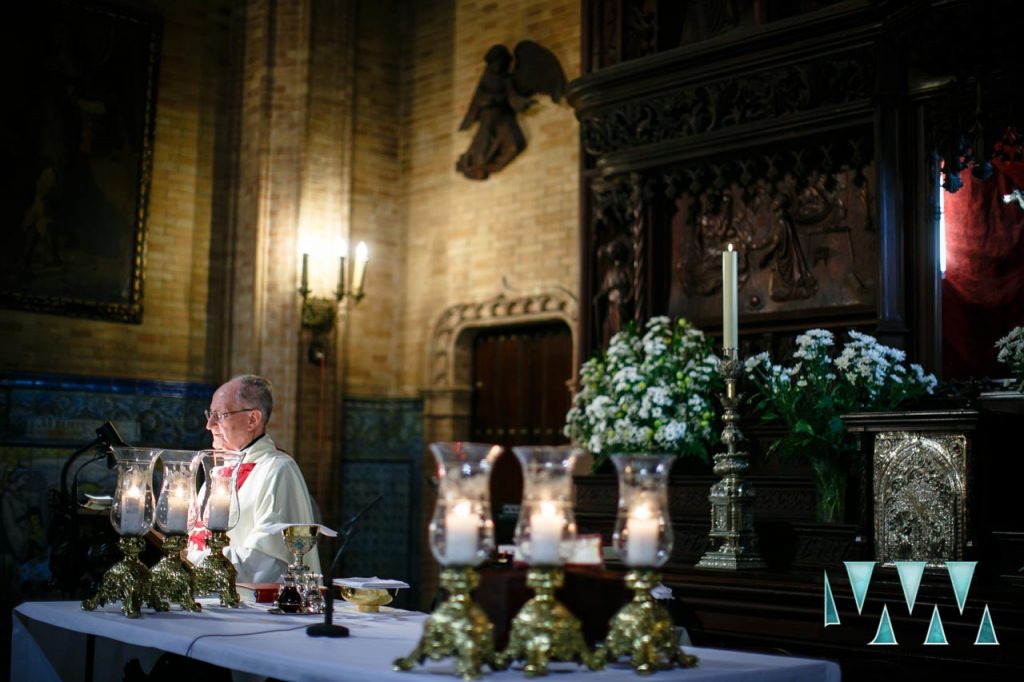 Church ceremony wedding photography Seville