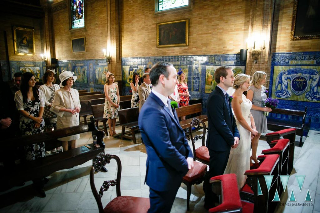 Church ceremony wedding photography Seville