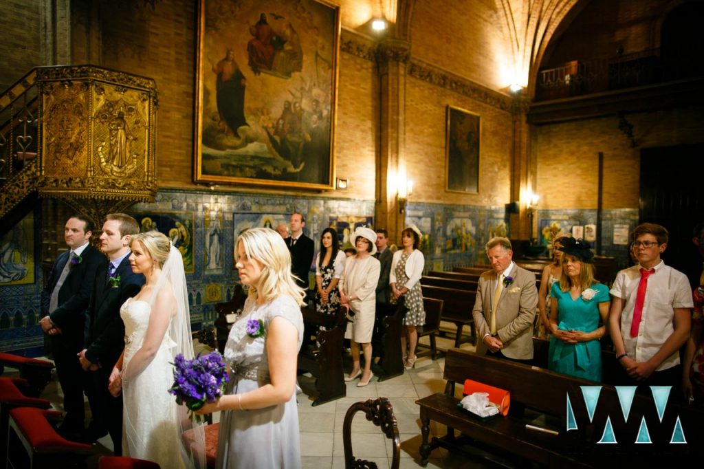 Church ceremony wedding photography Seville