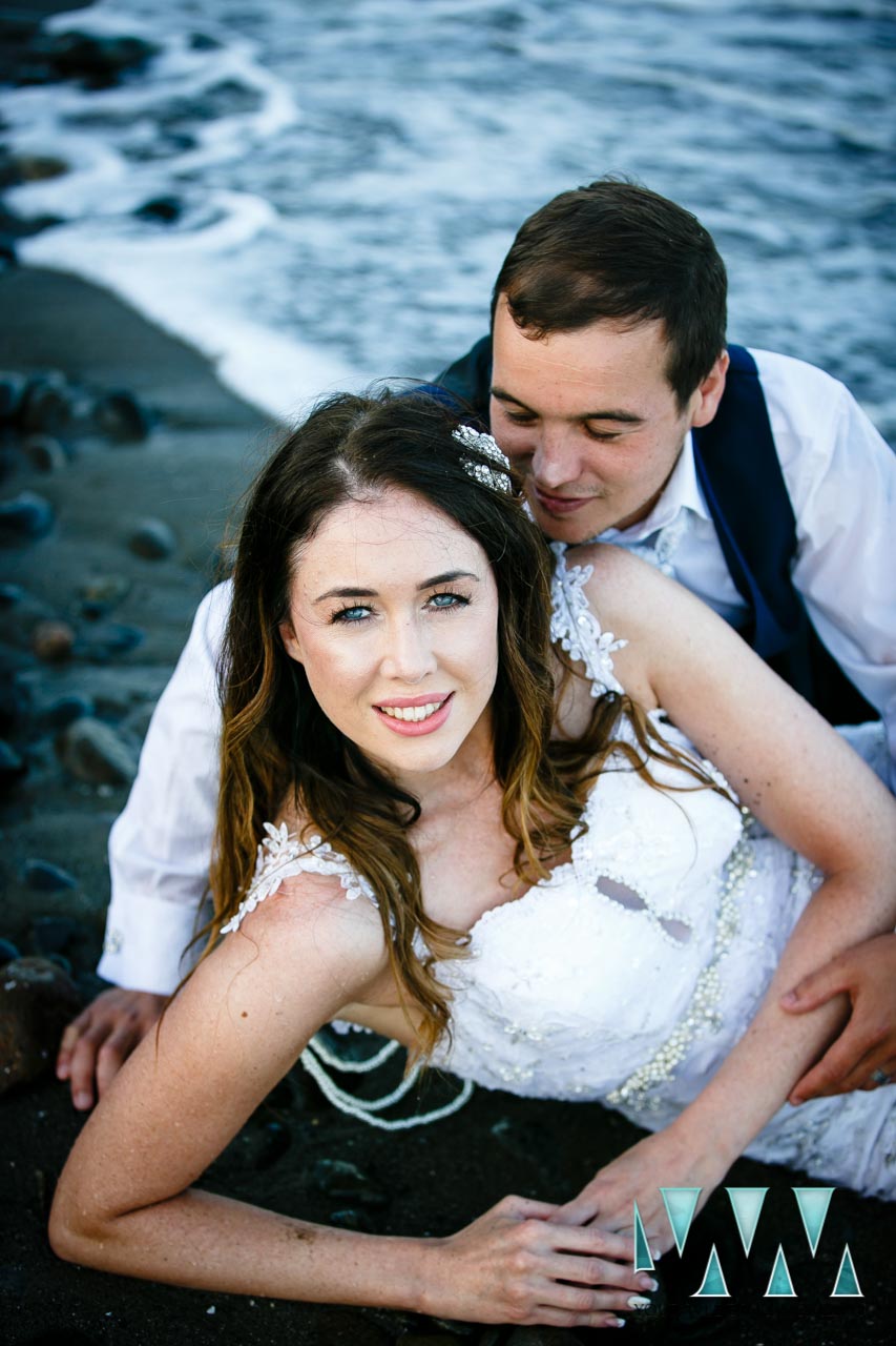 Trash The Dress photoshoot on the beach