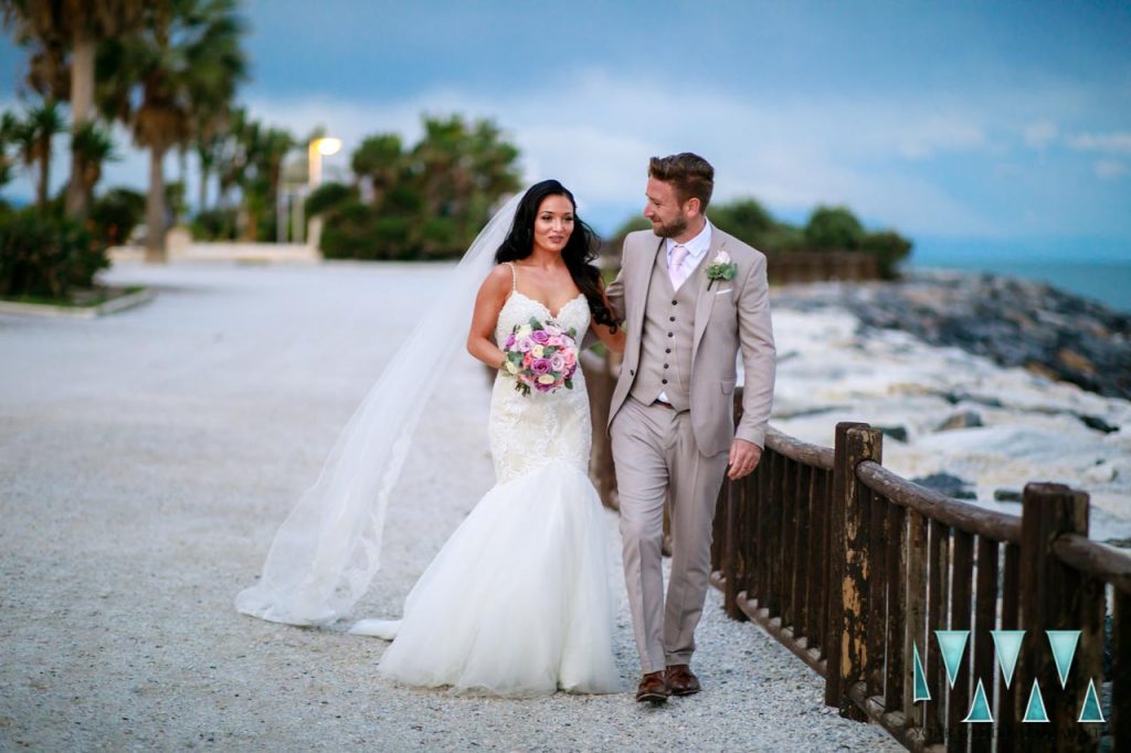 Sunset Beach Club wedding photographer