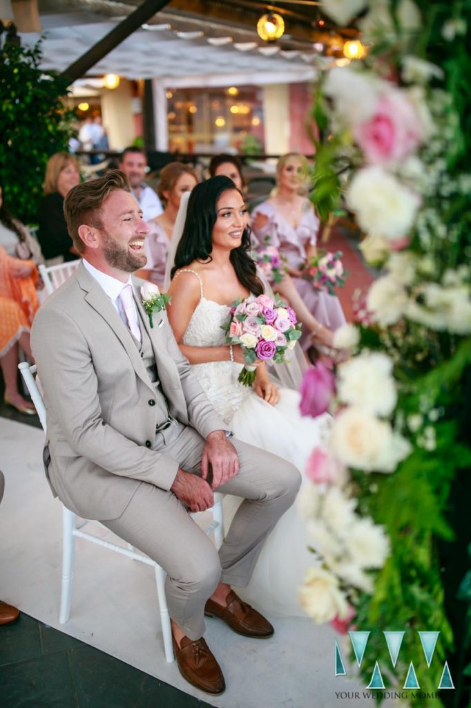 Sunset Beach Club wedding ceremony photography benalmadena