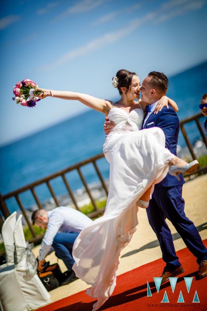 Sunset Beach Club wedding ceremony beach photography benalmadena