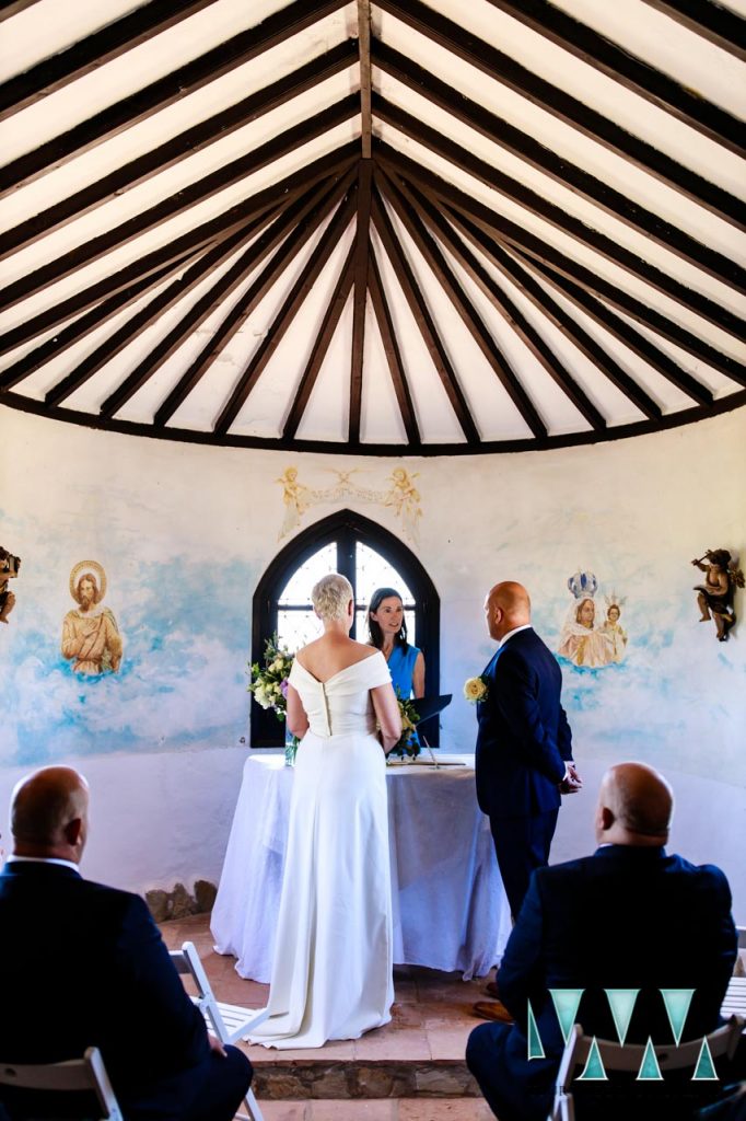 Tarifa Wedding ceremony with Bride and Groom