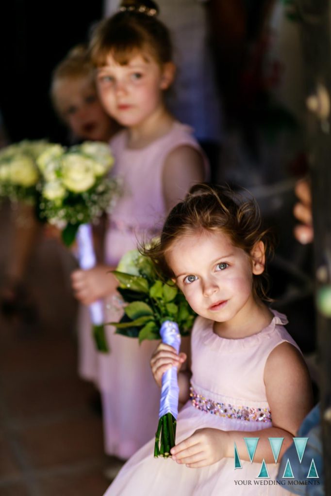 Flower girls in Tarifa Chapel