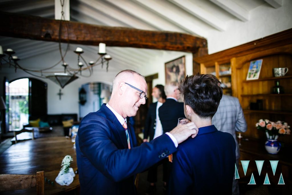 Rancho Del Ingles Wedding groom final touches