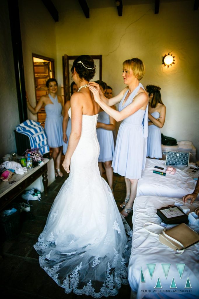 Rancho Del Ingles Wedding last minute dress details