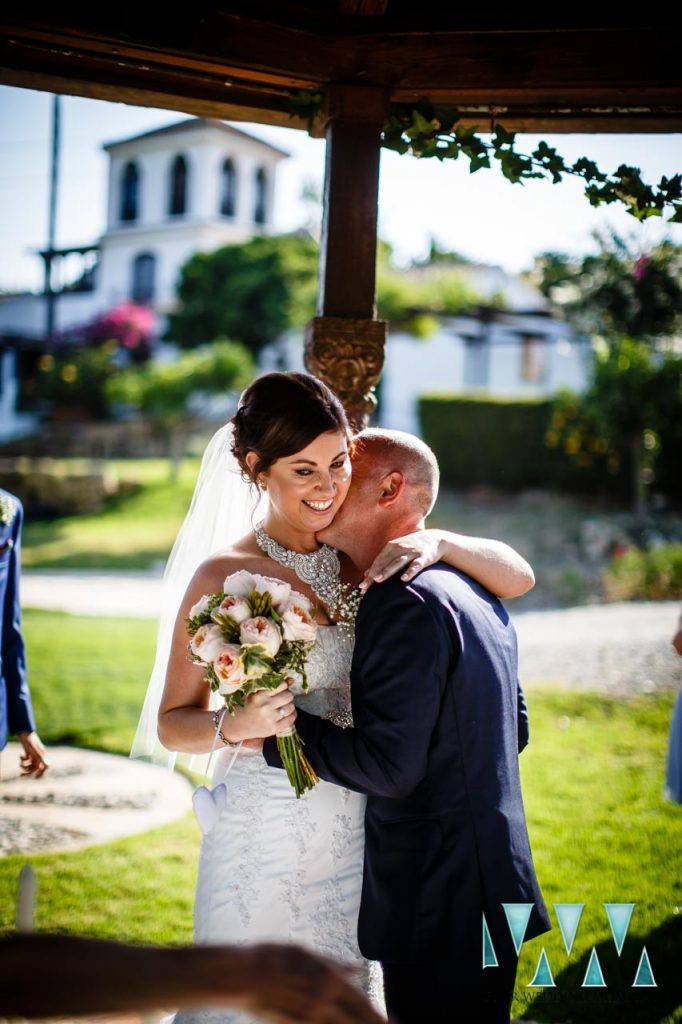 Rancho Del Ingles Wedding bride meets groom