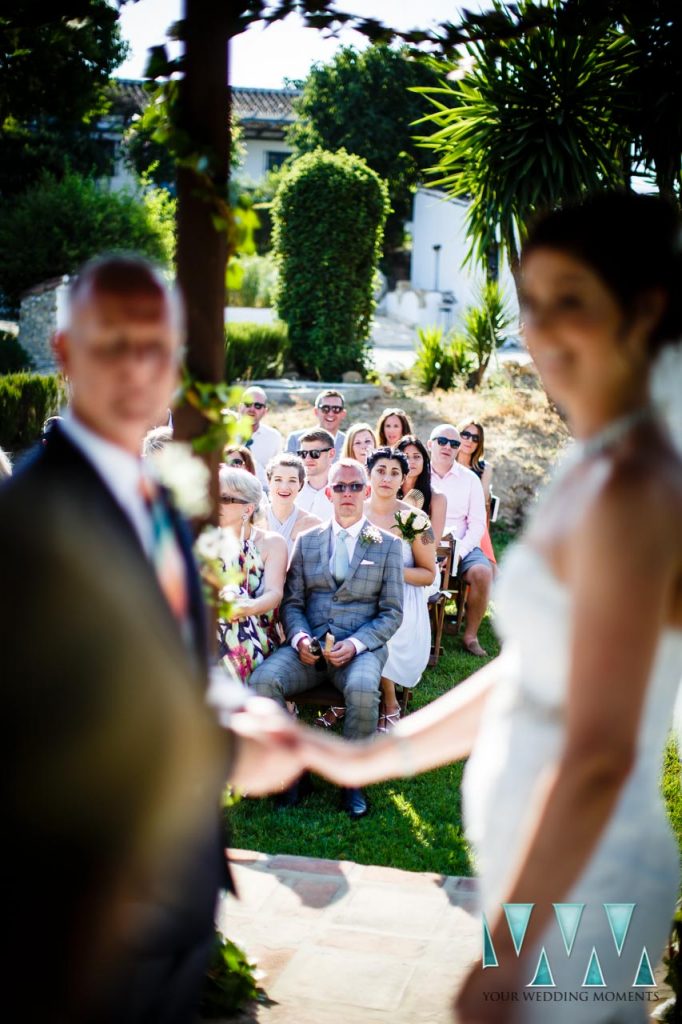 Rancho Del Ingles Wedding father looks on