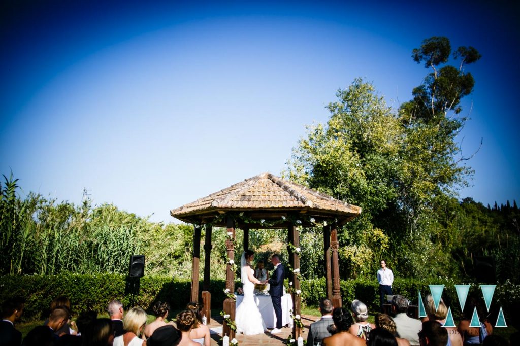 Rancho Del Ingles Wedding ceremony pagoda
