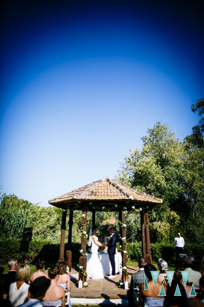 Rancho Del Ingles Wedding ceremony altar