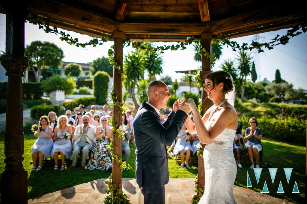 Rancho Del Ingles Wedding bride and groom are now married