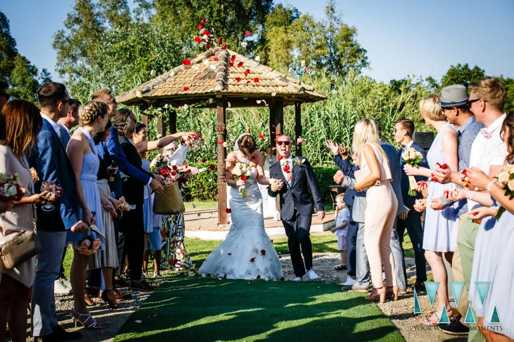 Rancho Del Ingles Wedding confetti