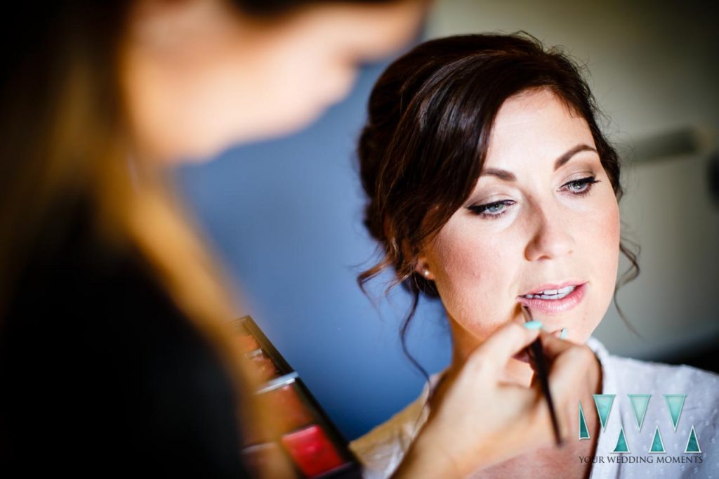 Rancho Del Ingles Wedding bridal makeup last touches