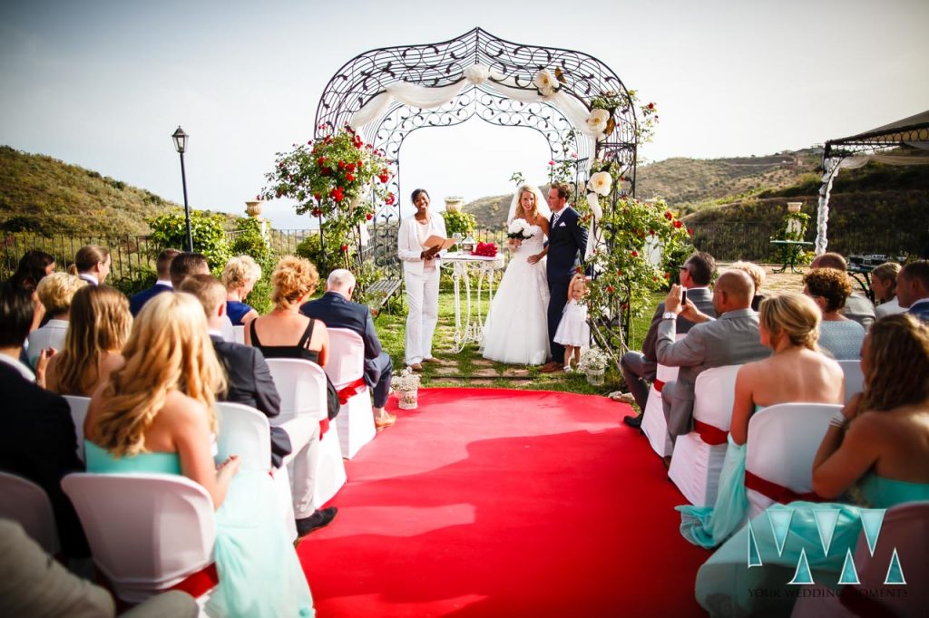 Molino de Santillan wedding ceremony