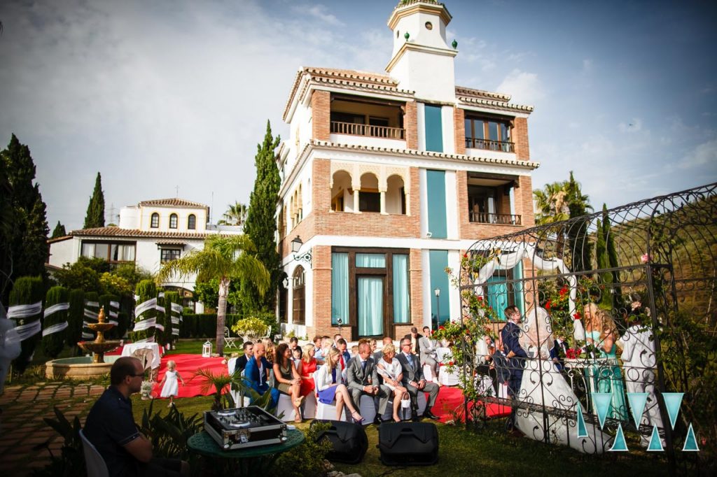 Molino de Santillan wedding ceremony views