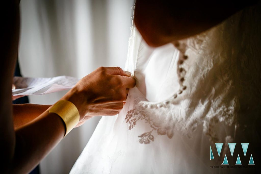 Molino de Santillan wedding dress preperations