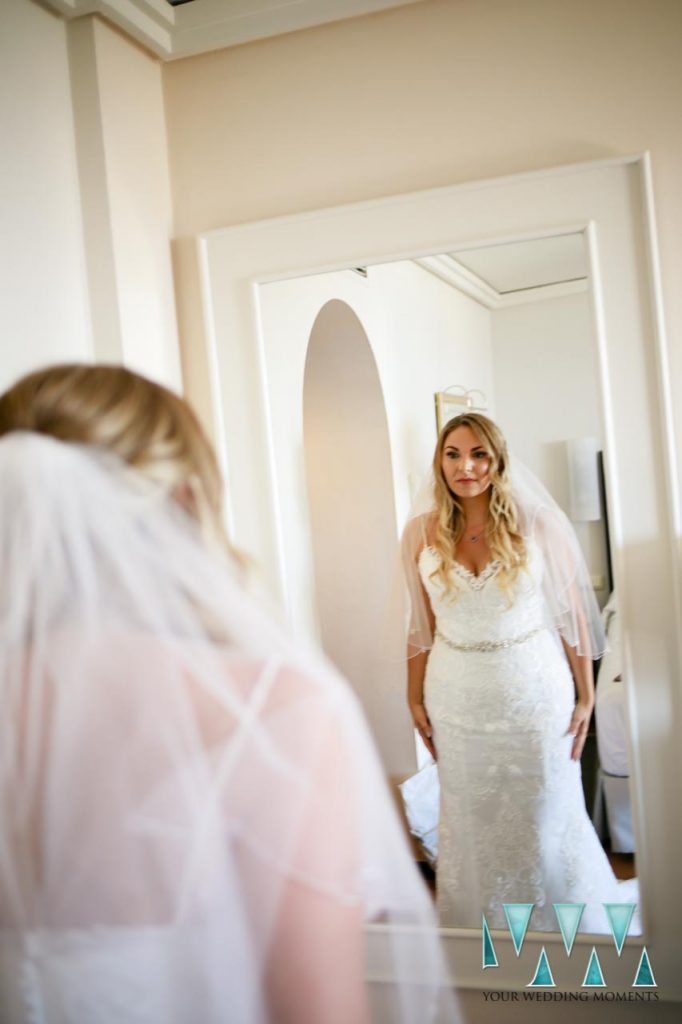 Parador De Gibralfaro wedding bride final dress checks