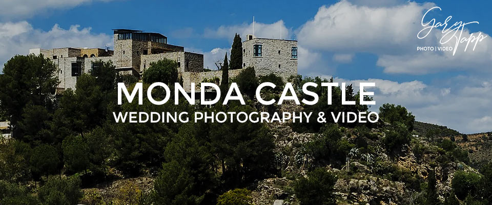 Mountain view of the Monda Castle wedding venue in Ojen, Marbella