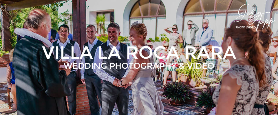 Ceremony at the Villa La Roca Rara wedding venue nerja near Frigiliana