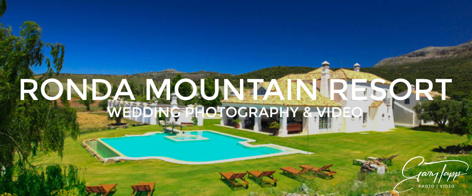 Ronda Mountain Resort Wedding Photographer 1 Panoramic view of the Ronda Mountain Resort wedding venue in Ronda, Spain
