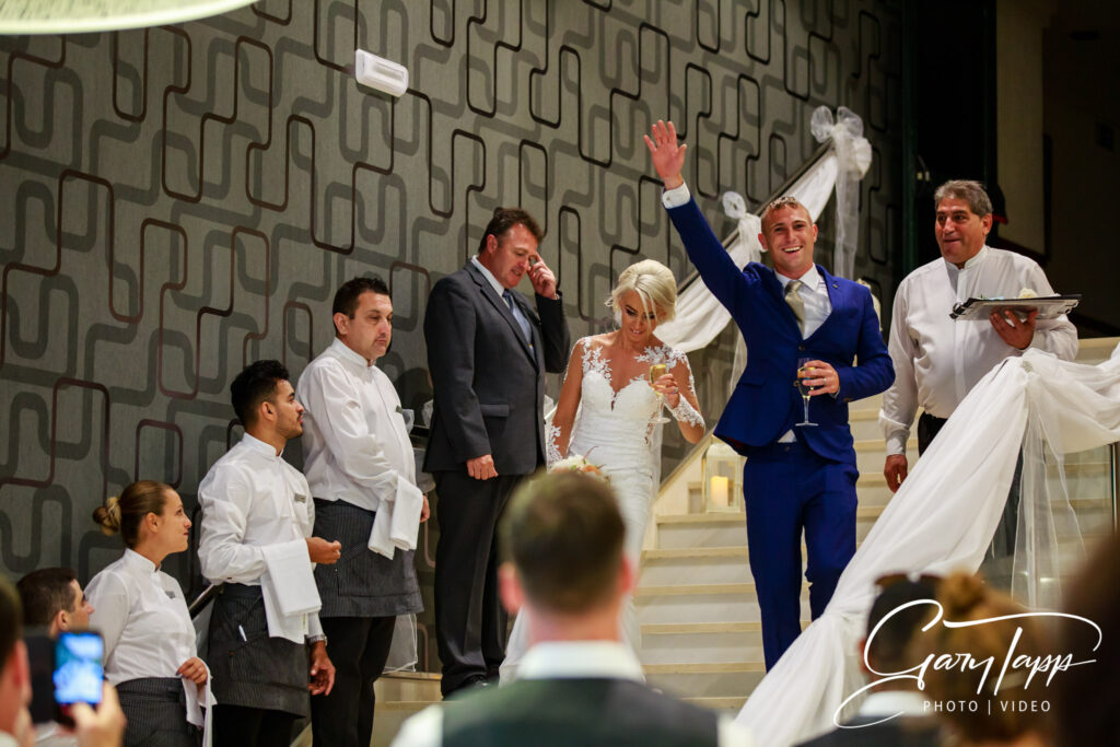 Bride and Groom entrance at the Hotel Estival Torrequebrada wedding venue