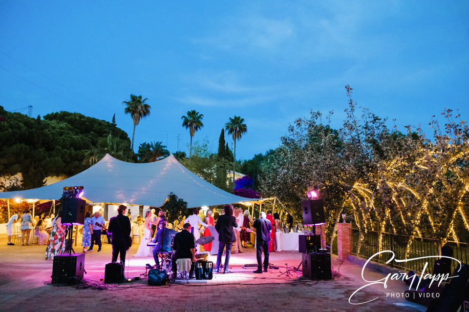 Wedding Band playing at El Molino Casanova