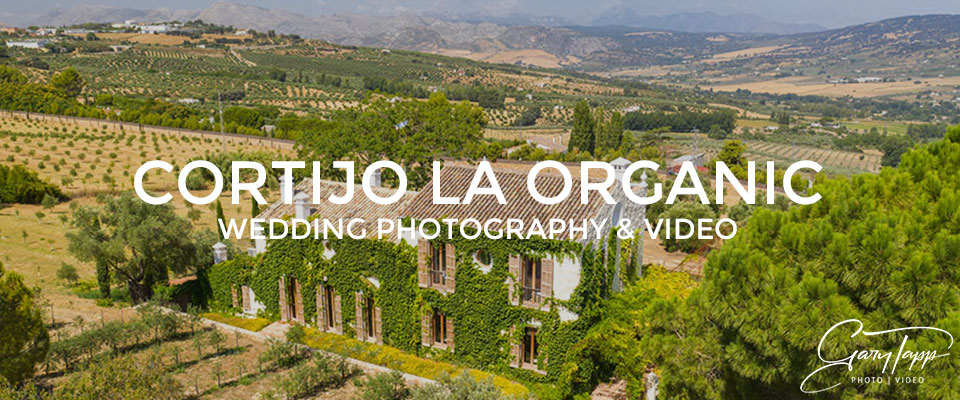 Panoramic views of the Cortijo La Organic wedding venue in Ronda
