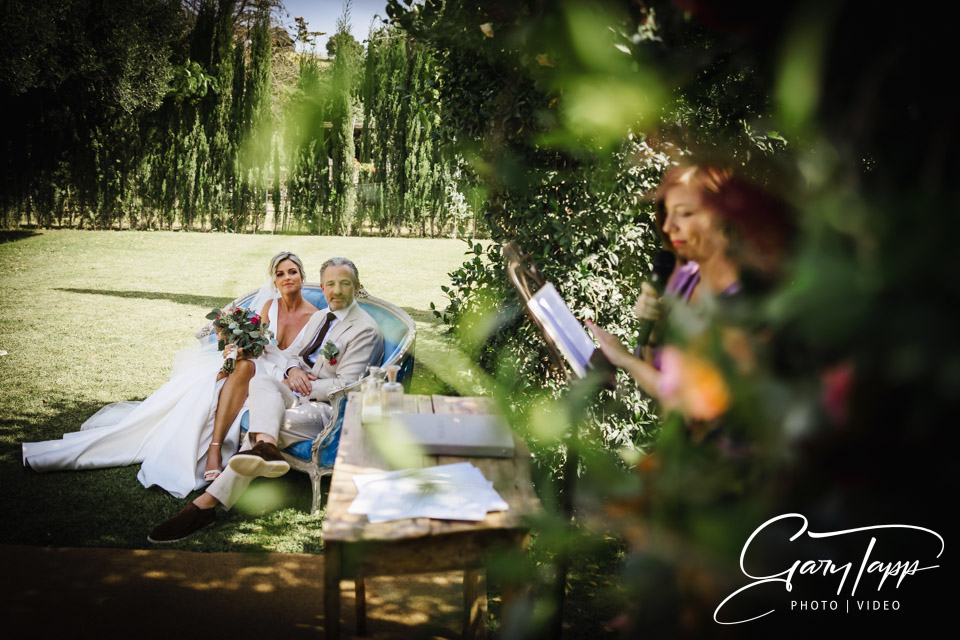 Wedding ceremony at the Finca Monasterio wedding venue in Cadiz