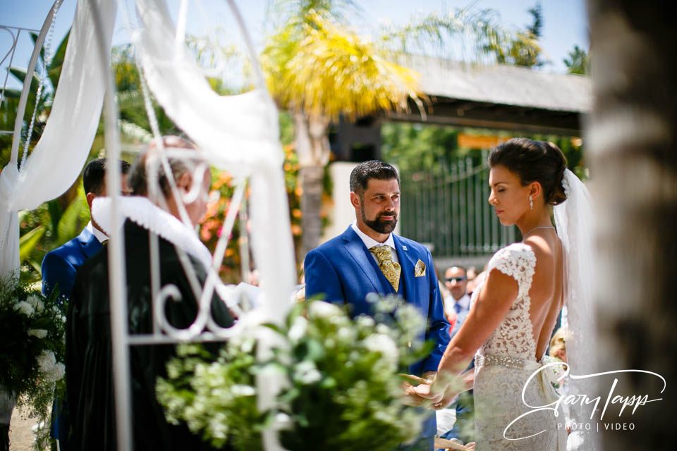 Groom waiting before the ceremony