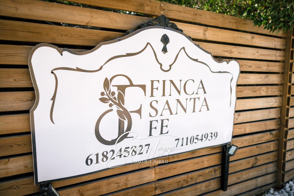 Finca Santa Fe Wedding Photographer | Coin, Andalucia 8 Finca Santa Fe wedding venue signs